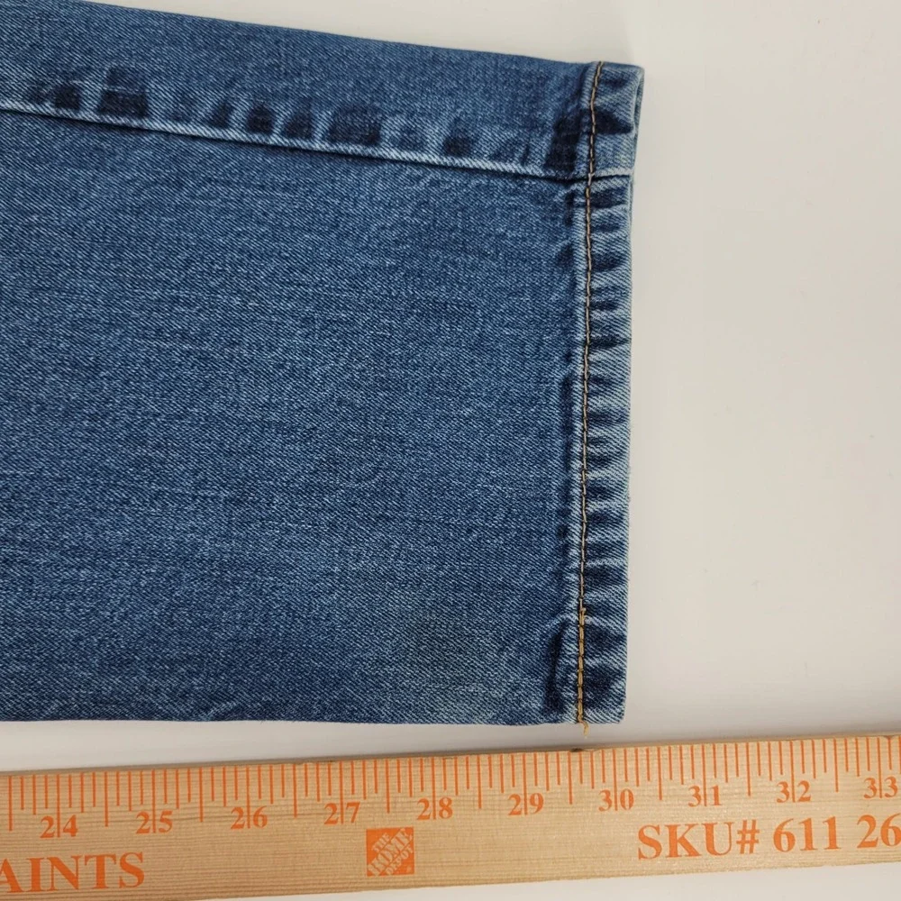 Levis 505 Regular Fit‎ Straight Leg Jeans Mens 38x32 Blue Denim Actual 37x30